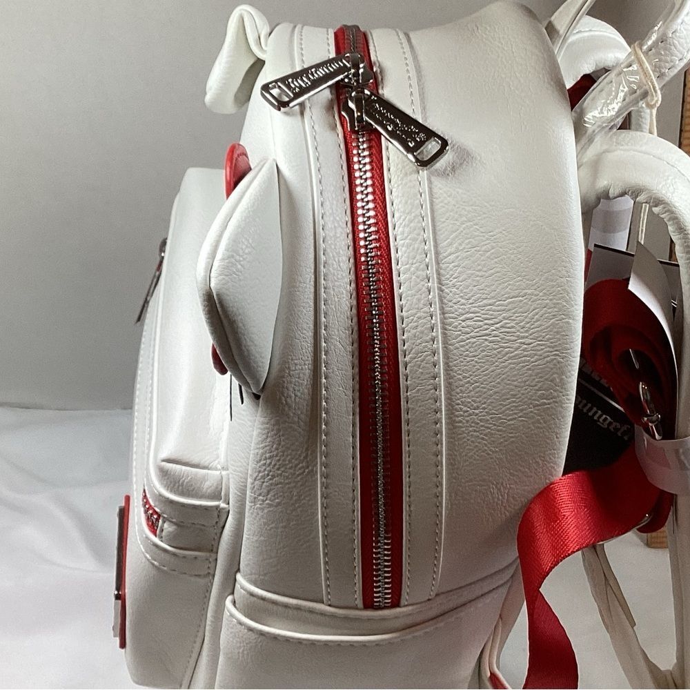 Loungefly,  Hello Kitty Backpack. Red & White - Picture 4 of 7